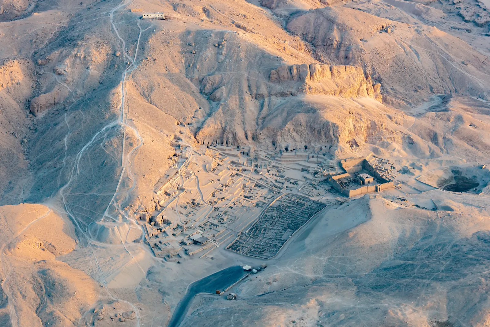 Deir el-Medina, the workmen's village — a typical stop on a custom West Bank day